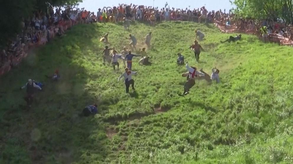 ABC News' Danny New reports on the competition in England which was won by a German YouTuber and a woman dressed as a mouse.