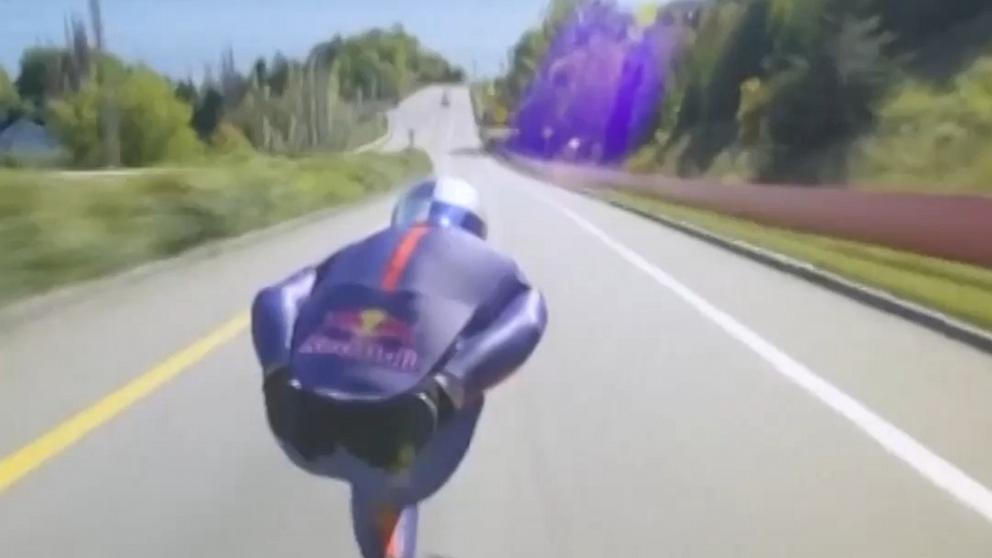 Skateboarder sets new world speed record