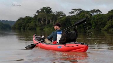 ABC News' Danny New talks to Ash Dykes, an explorer who kayaked for 500 miles down the Congo Basin in Africa, paddling alongside monkeys and hippos.