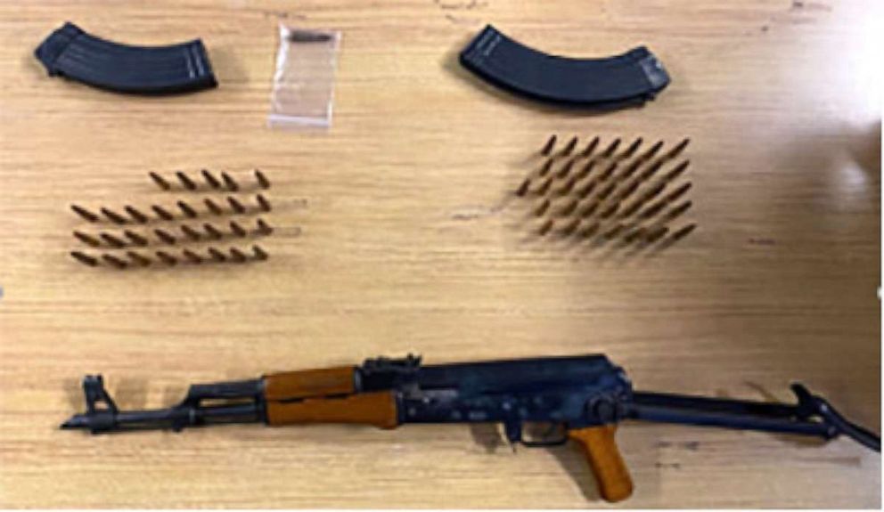 PHOTO: A man was arrested with a loaded AK-47 assault rifle outside the Brooklyn home of Iranian American activist Masih Alinejad. In his car, police found a suitcase containing a loaded Norinco AK-47-style assault rifle and a magazine attached.