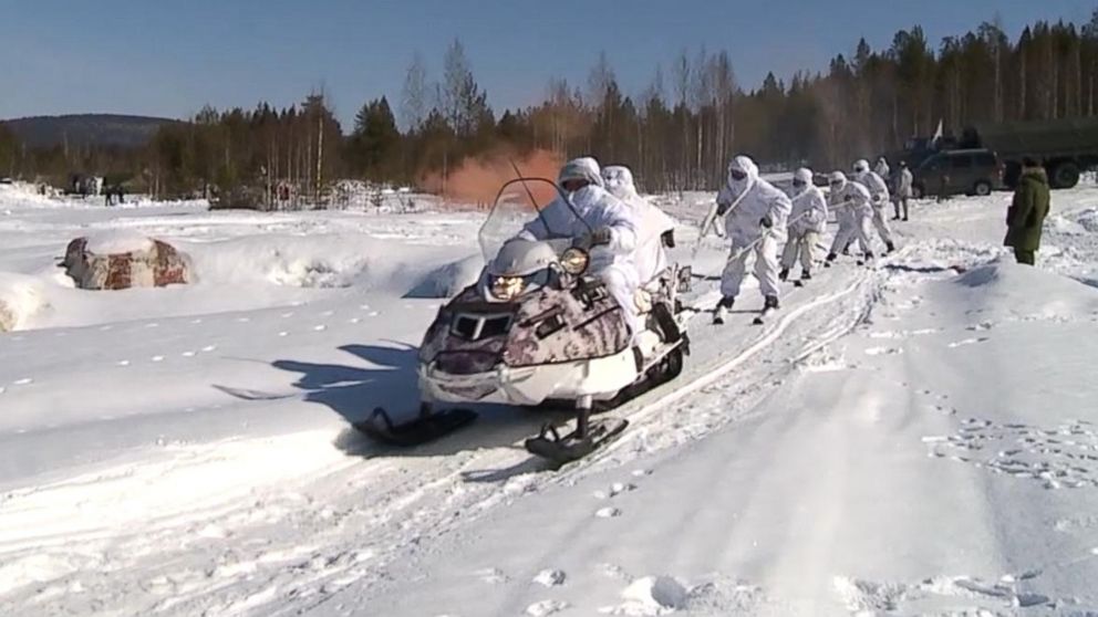 PHOTO: Russia's Alakurtti base is located above the Arctic Circle, around 250 miles from the northern port Murmansk and on the border with Finland.