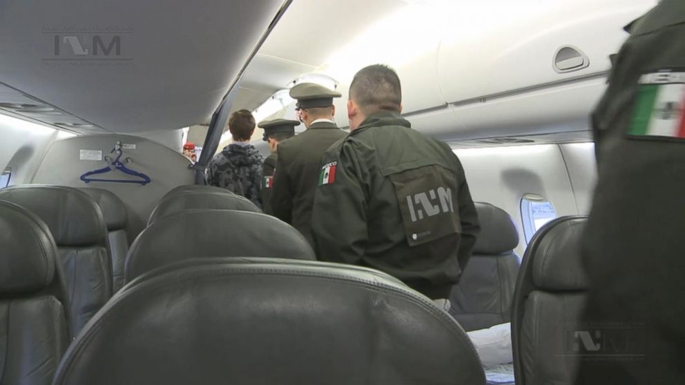 PHOTO: Ethan couch boards a plane heading to the United States on Jan. 28, 2016.