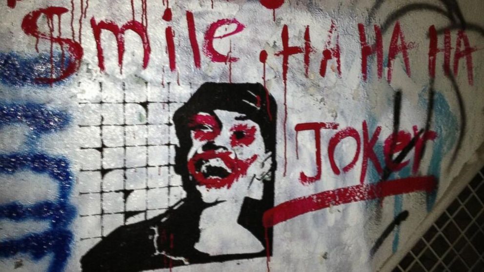 PHOTO: Street artist named Joker has been breaking the unwritten rule:  Don't mess with other ppl's work #InsideIran.