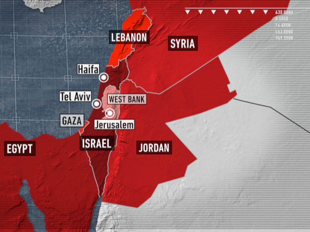 Everything You Need To Know About The Israel Gaza Conflict ABC News   ABC Map Israel Ml 140714 4x3 992 