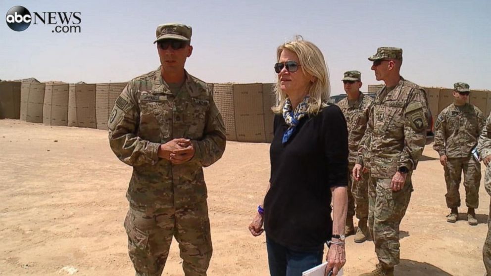 PHOTO: ABC News' "This Week" co-anchor and Chief Global Affairs Correspondent, Martha Raddatz, at al Asad airbase in Iraq, May 14, 2016.