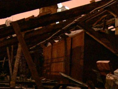 PHOTO: A group of 50 men destroyed the roof and stole property in December, according to management.