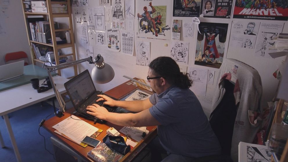 PHOTO: Dalibor Talajic working in his studio in Zagreb, Croatia.