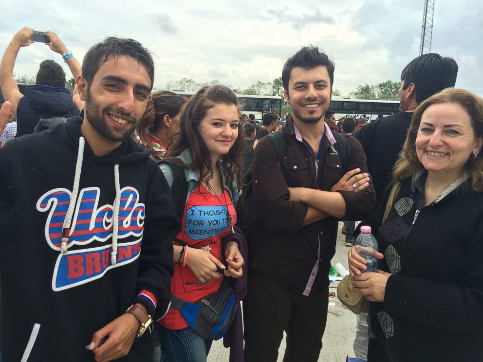 PHOTO: Randi, a 17-year-old girl from Aleppo, Syria, with her family.