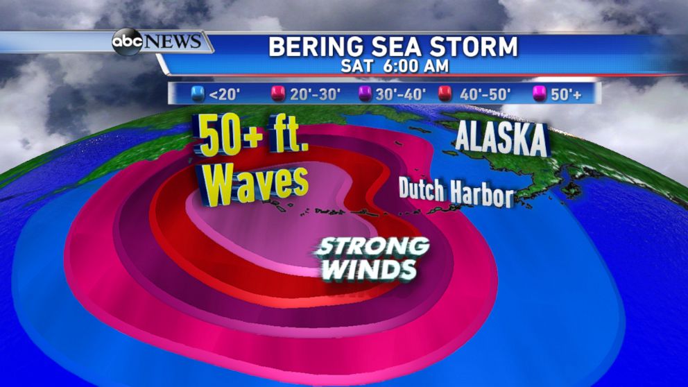 PHOTO: Typhoon Nuri is headed toward Alaska and bringing strong winds and huge waves.