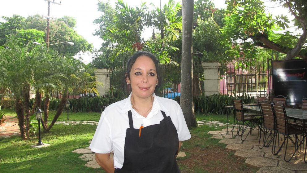 PHOTO: Waitress Yileivi Cruz