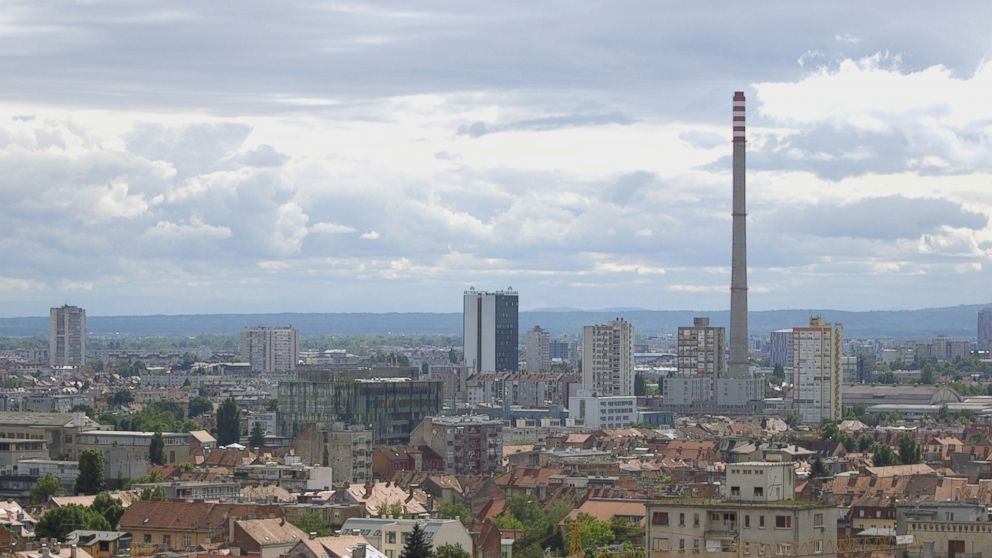 PHOTO: A view of the industrial zone of Zagreb, Croatia where Dalibor Talajic works. 