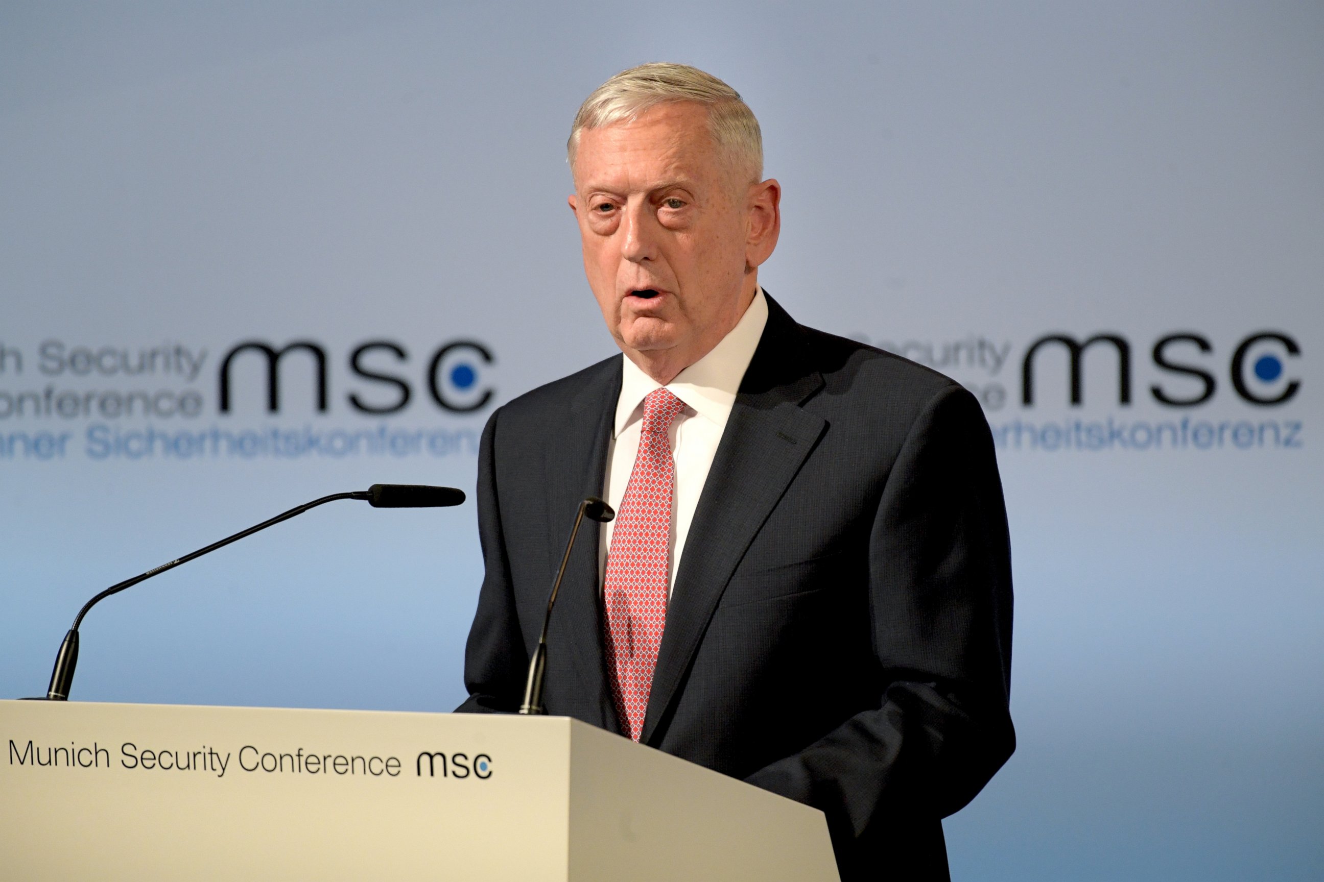 PHOTO: US Defense Minister Jim Mattis attends the 53rd Munich Security Conference, Feb. 17, 2017.  