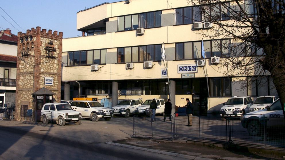 PHOTO: The exterior of the Kosovar headquarters of the OSCE in the city of Prizen, as seen on Dec. 14, 2006. 