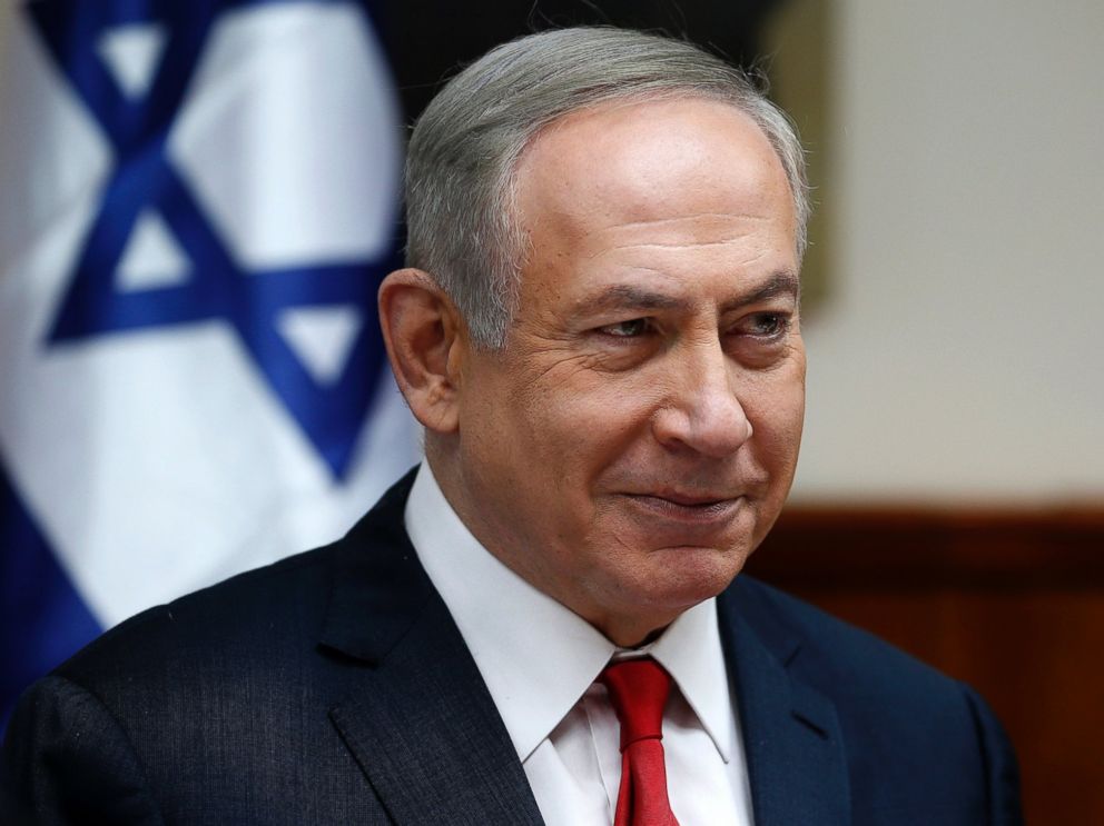 PHOTO: Israeli Prime Minister Benjamin Netanyahu attends the weekly cabinet meeting in Jerusalem, Jan. 22, 2017.