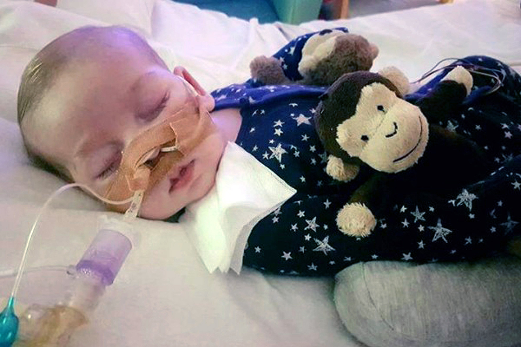 PHOTO: This is an undated hand out photo of Charlie Gard provided by his family, at Great Ormond Street Hospital, in London. 