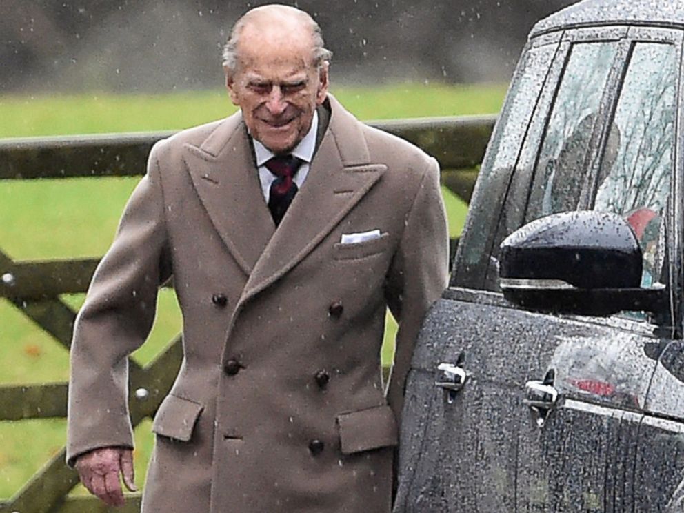 PHOTO: Britains Prince Philip leaves St Mary Magdalene Church on the royal estate in Sandringham, eastern England, after attending a New Years Day church service, Jan. 1, 2017.