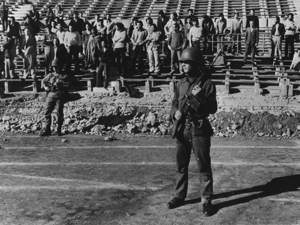 PHOTO: The stadium in Santiago, Chile held political prisoners, Nov. 14, 1973.