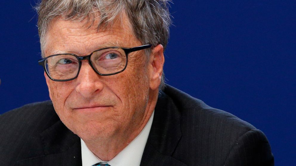 Bill Gates, philanthropist and co-founder of Microsoft, attends a conference at the COP21, United Nations Climate Change Conference, in Le Bourget, outside Paris, Nov. 30, 2015. 