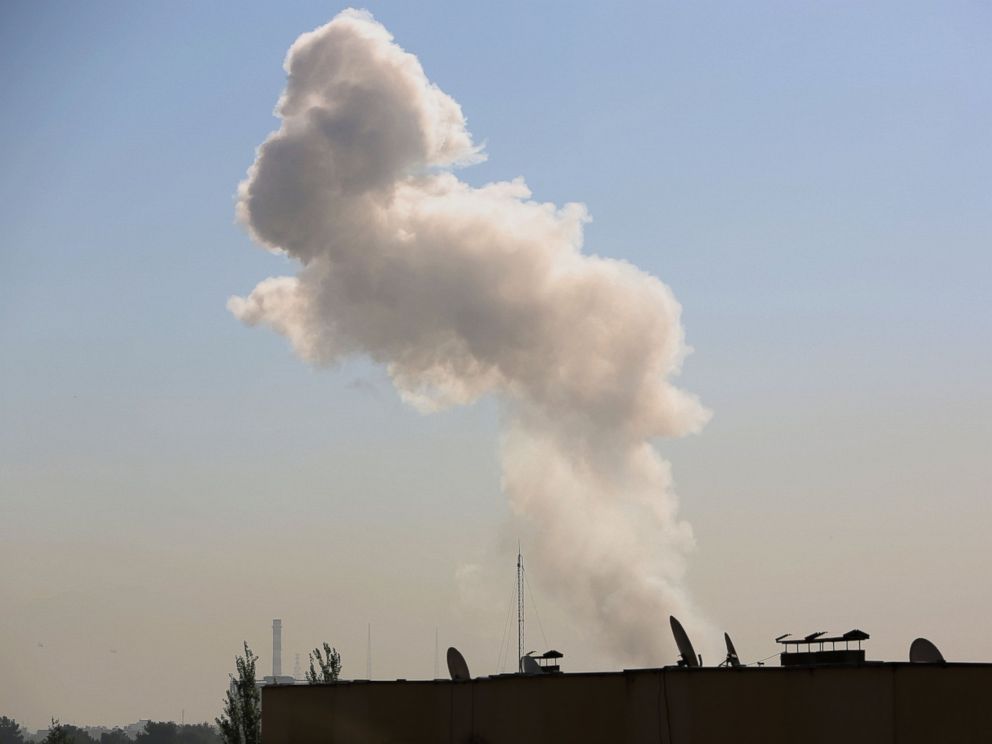 PHOTO: Smoke rises after a suicide attack in Kabul, Afghanistan, Sept. 16, 2014.