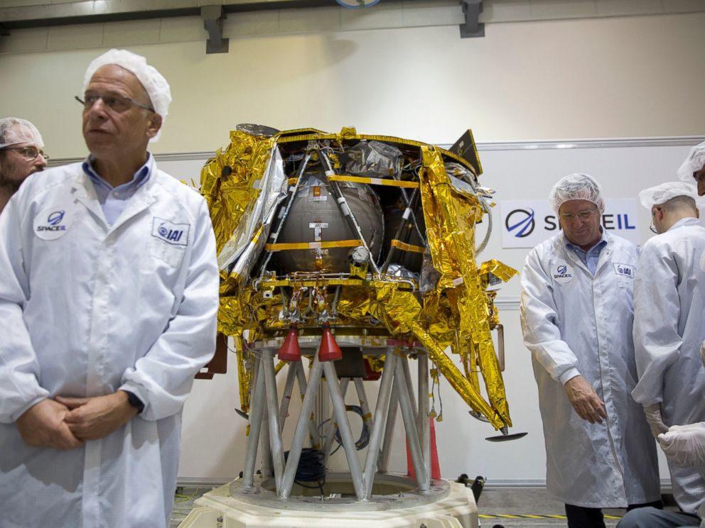 PHOTO: SpaceIL and the state-owned Israel Aerospace Industries plan to launch the lunar lander on a SpaceX Falcon rocket Thursday night, Feb. 21, 2019, from Cape Canaveral, Fla.