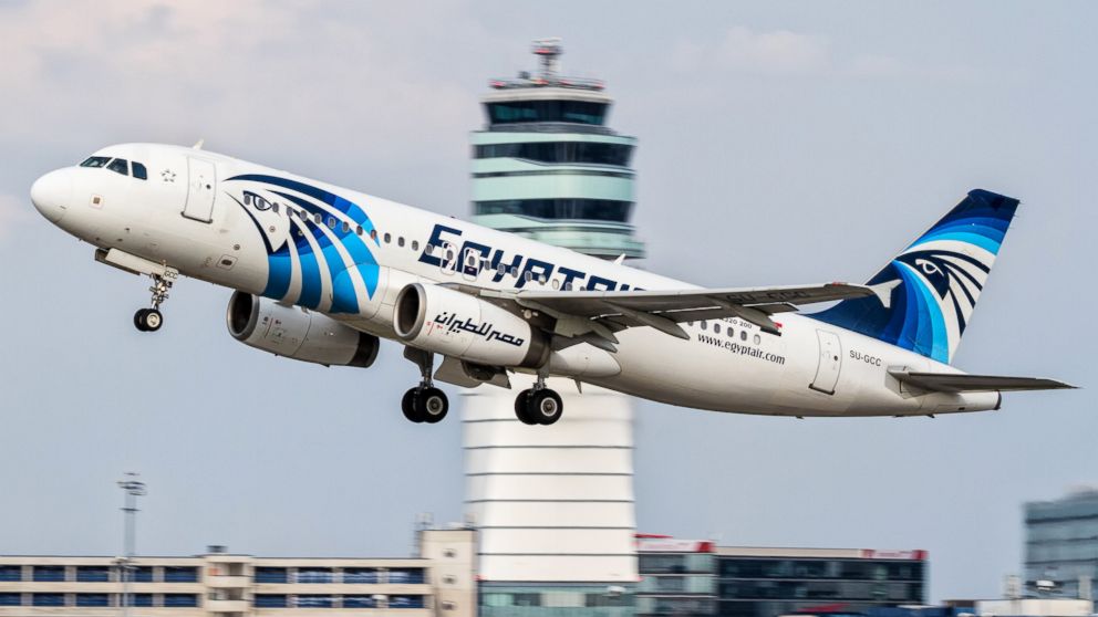 This August 21, 2015 photo shows an EgyptAir Airbus A320 with the registration SU-GCC taking off from Vienna International Airport, Austria. Egyptian aviation officials said on Thursday May 19, 2016 that an EgyptAir plane with the registration SU-GCC, traveling from Paris to Cairo with 66 passengers and crew on board has crashed off the Greek island of Karpathos. Meanwhile, Egypt's chief prosecutor Nabil Sadek says he has ordered an "urgent investigation" into crash. Sadek instructed the National Security Prosecutor to open an "extensive investigation" in the incident.
