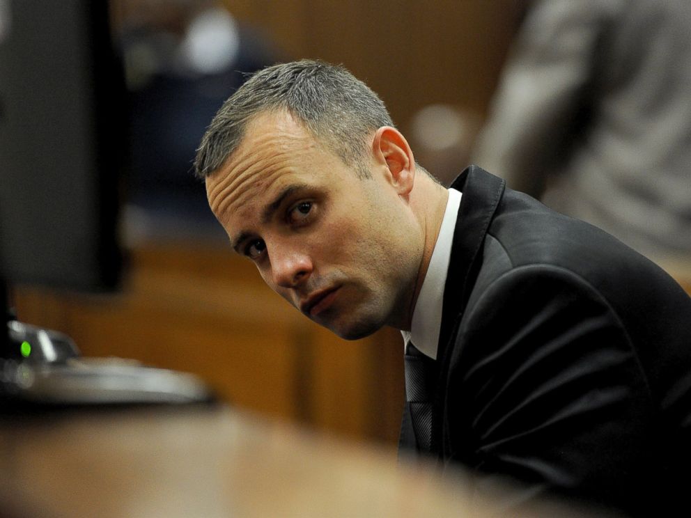 PHOTO: Oscar Pistorius sits in court for his ongoing murder trial in Pretoria, South Africa, May 12, 2014.