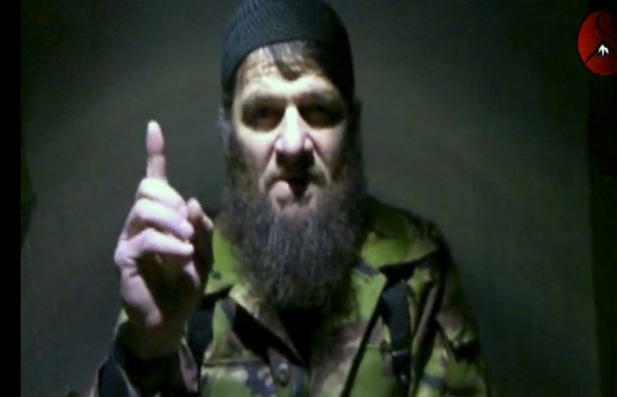 PHOTO: Insurgent leader Doku Umarov speaking in a video in which he claims responsibility for deadly suicide bombing at Russia's largest airport, released Feb. 7, 2011, by The Kavkaz Center, a website affiliated with Chechen rebels.
