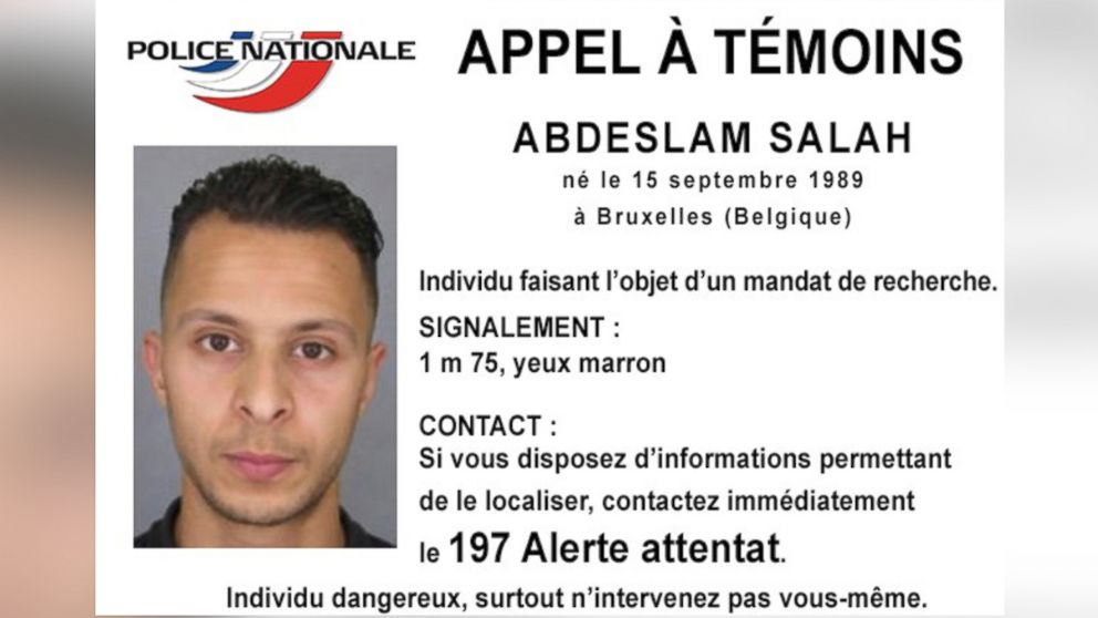 PHOTO: This undated file photo released, Nov. 13, 2015, by French Police shows 26-year old Salah Abdeslam, who is wanted by police in connection with recent terror attacks in Paris, as police investigations continue.