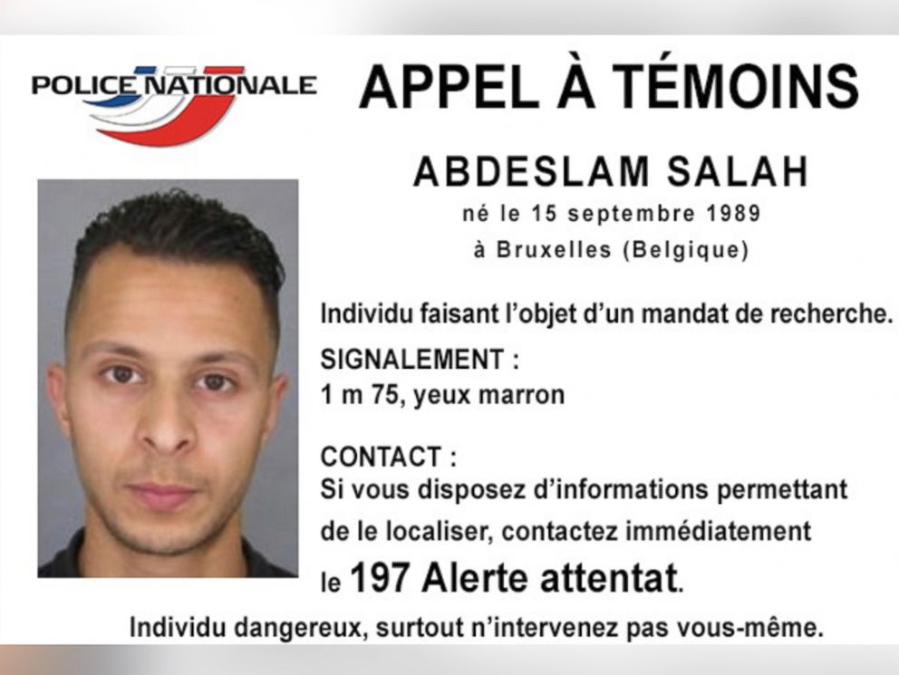 PHOTO: This undated file photo released, Nov. 13, 2015, by French Police shows 26-year old Salah Abdeslam, who is wanted by police in connection with recent terror attacks in Paris, as police investigations continue.