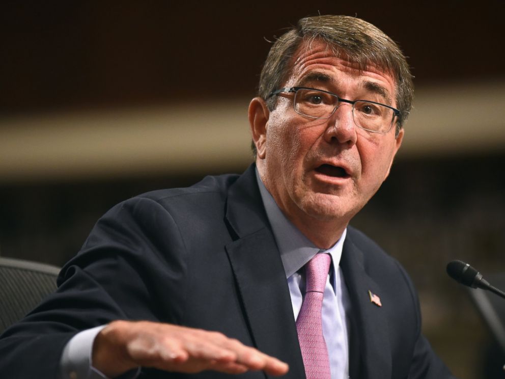 PHOTO: Defense Secretary Ash Carter testifies on Capitol Hill in Washington, Oct. 27, 2015, before the Senate Armed Services Committee.