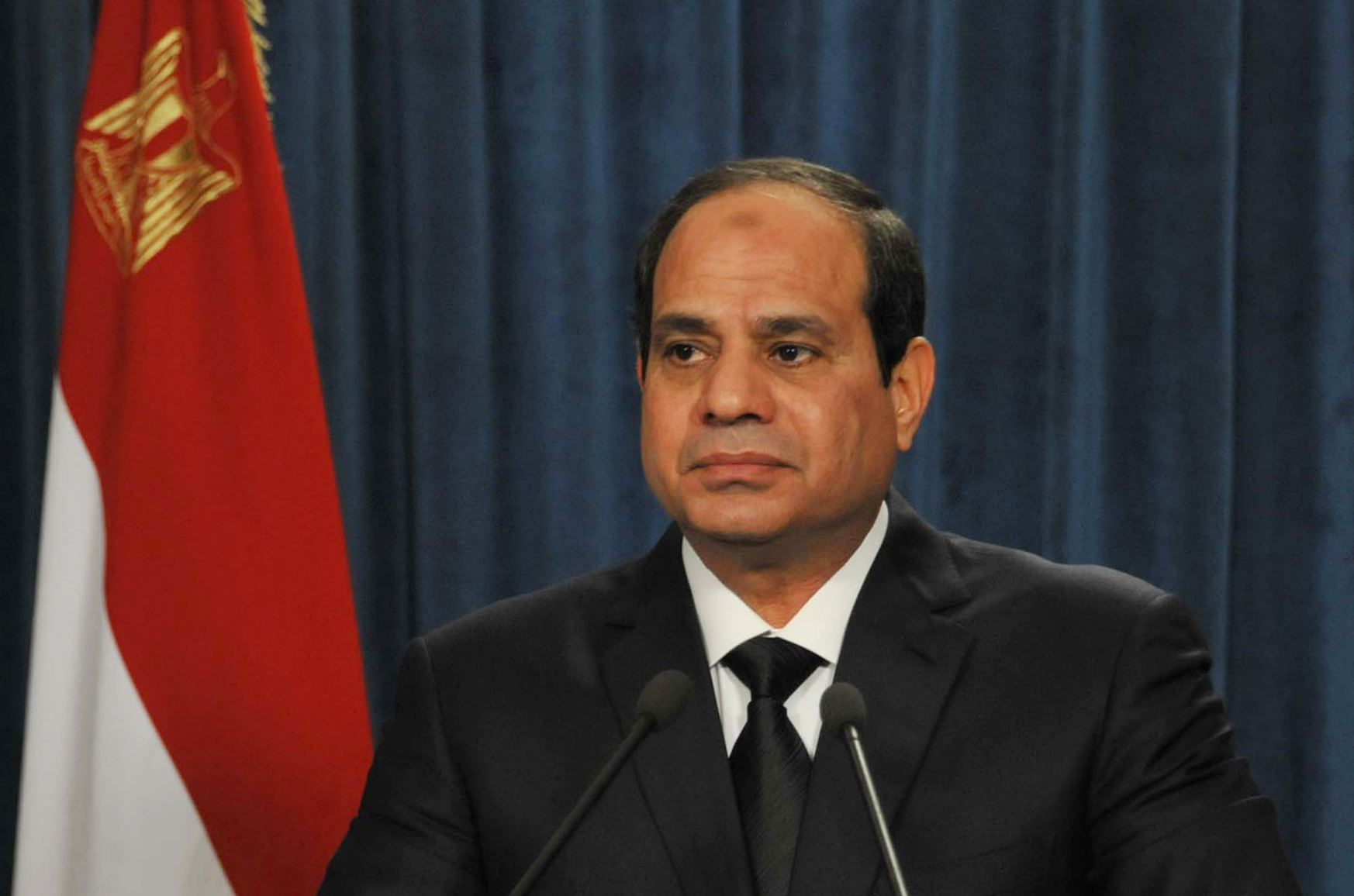 PHOTO: President Abdel-Fattah el-Sissi makes a statement
