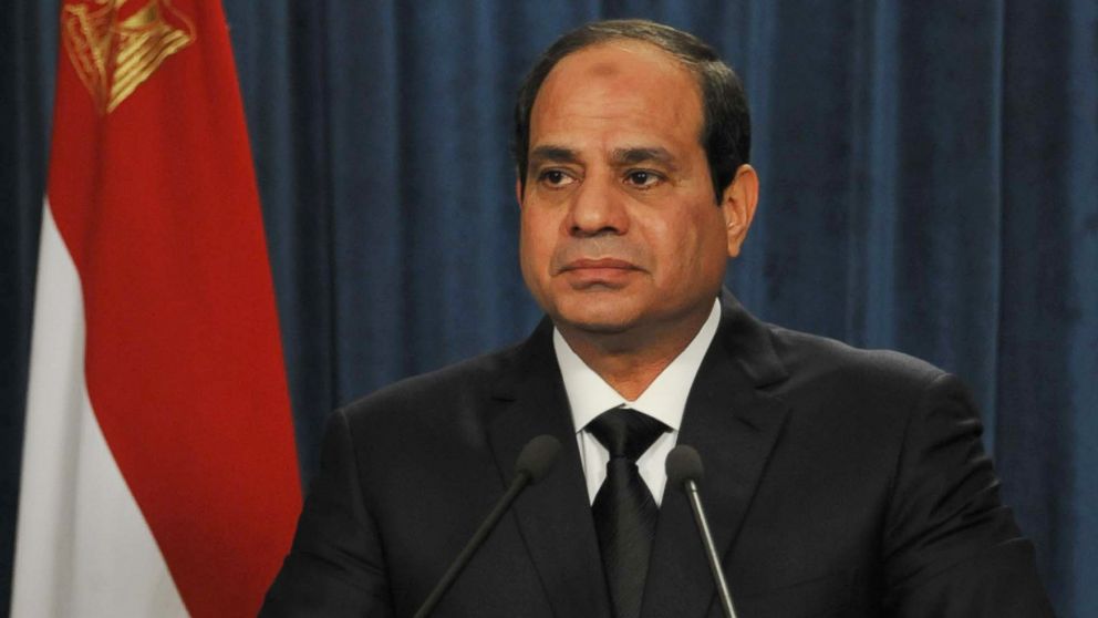 PHOTO: President Abdel-Fattah el-Sissi makes a statement