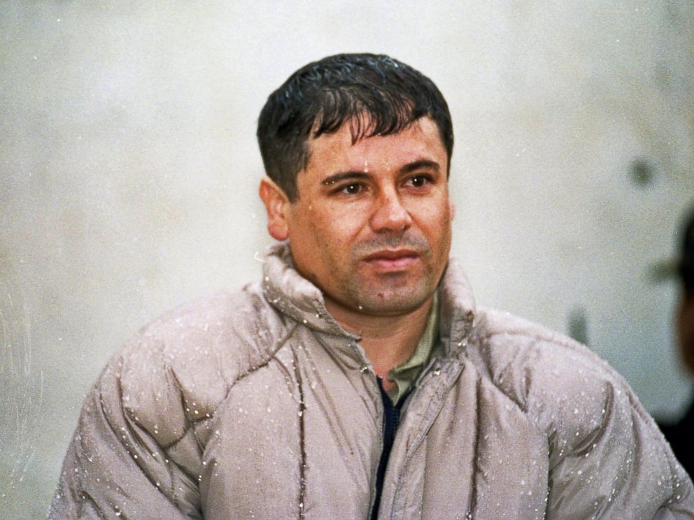 PHOTO: Joaquin Guzman Loera, alias "El Chapo Guzman" is shown to the press after his arrest at the high security prison of Almoloya de Juarez, outskirts of Mexico City, June 10, 1993.
