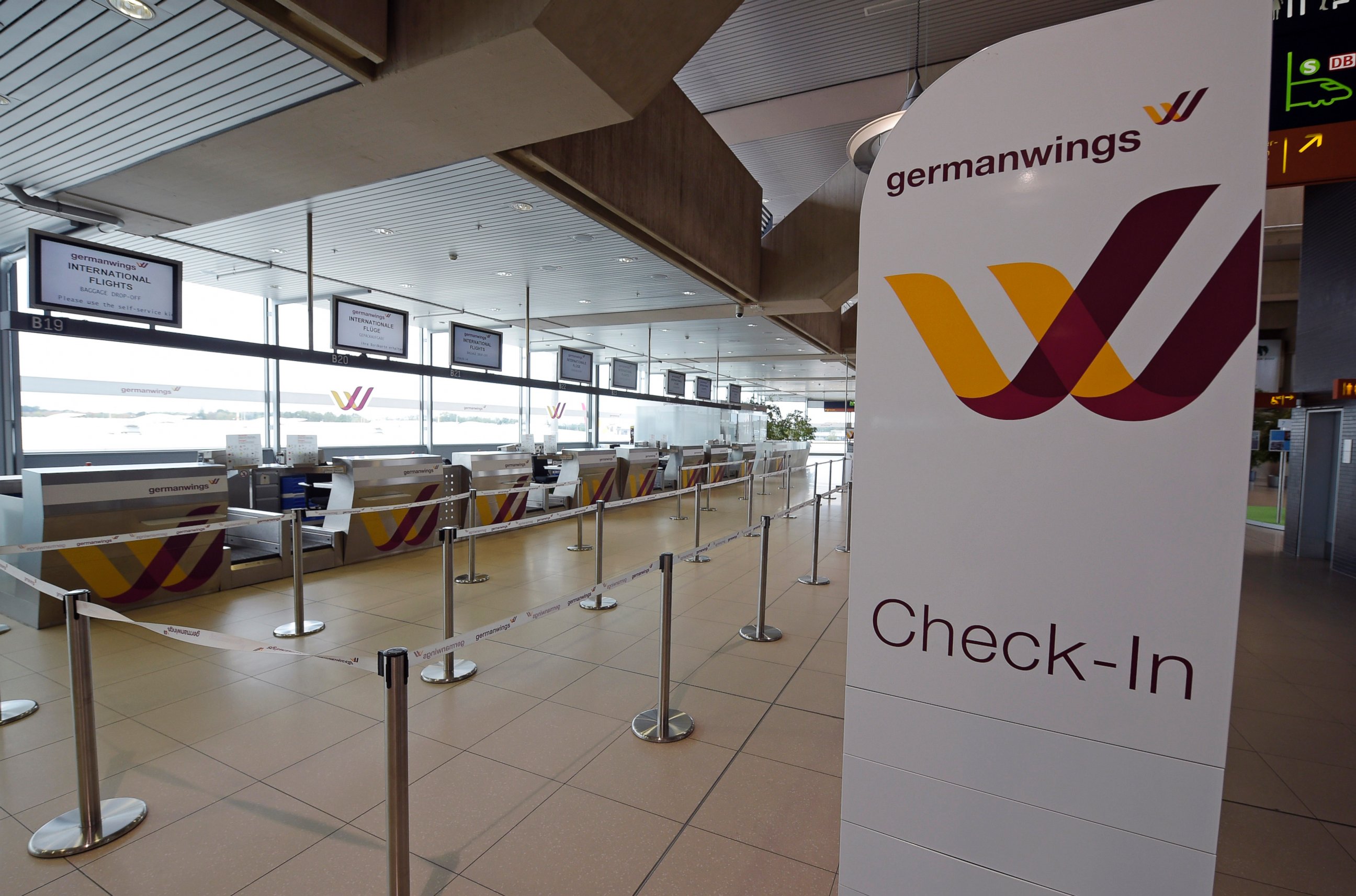 PHOTO: In this Oct. 16, 2014 file photo a counter  is seen of German airline Germanwings at the airport in Cologne, Germany.