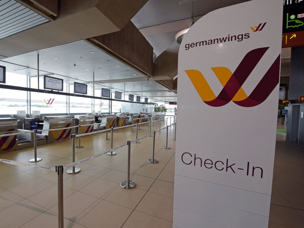 PHOTO: In this Oct. 16, 2014 file photo a counter is seen of German airline Germanwings at the airport in Cologne, Germany.
