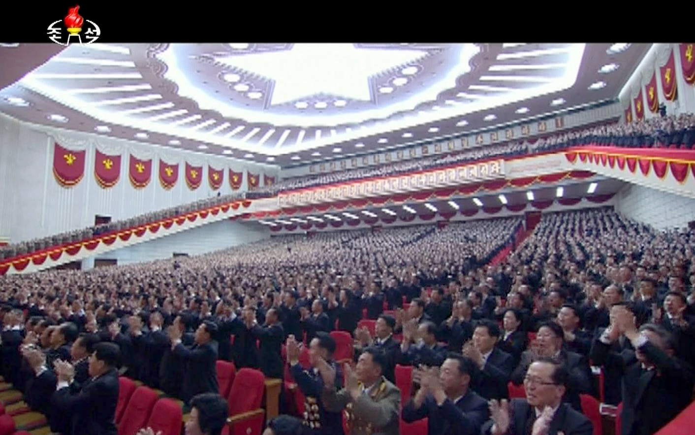 PHOTO: Delegates applaud during the congress in Pyongyang, North Korea, May 6, 2016. 