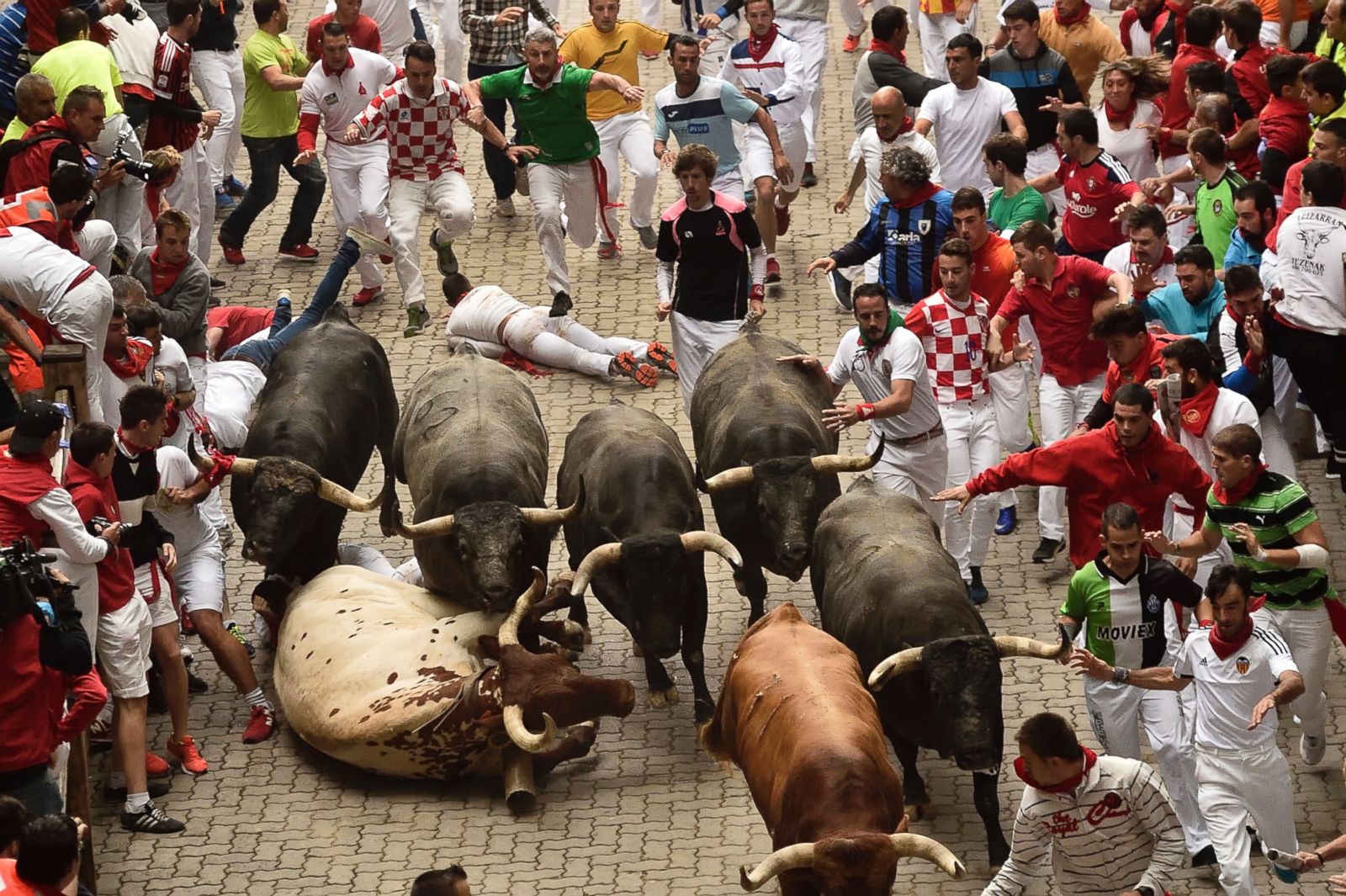 Picture Running of the Bulls in Pamplona ABC News