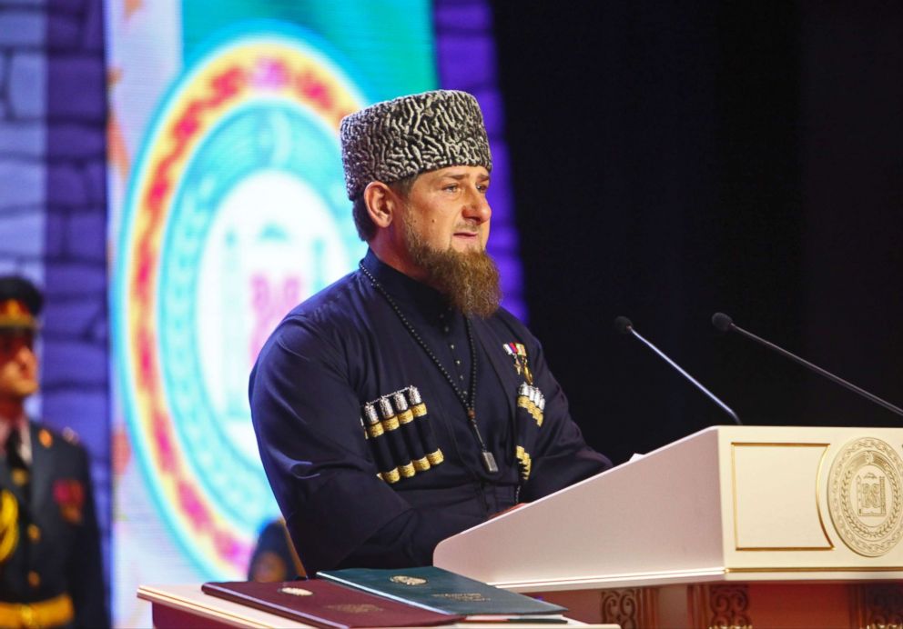 PHOTO: Chechen regional leader Ramzan Kadyrov speaks at his inauguration ceremony in Chechnya's provincial capital Grozny, Russia, Oct. 5, 2016.