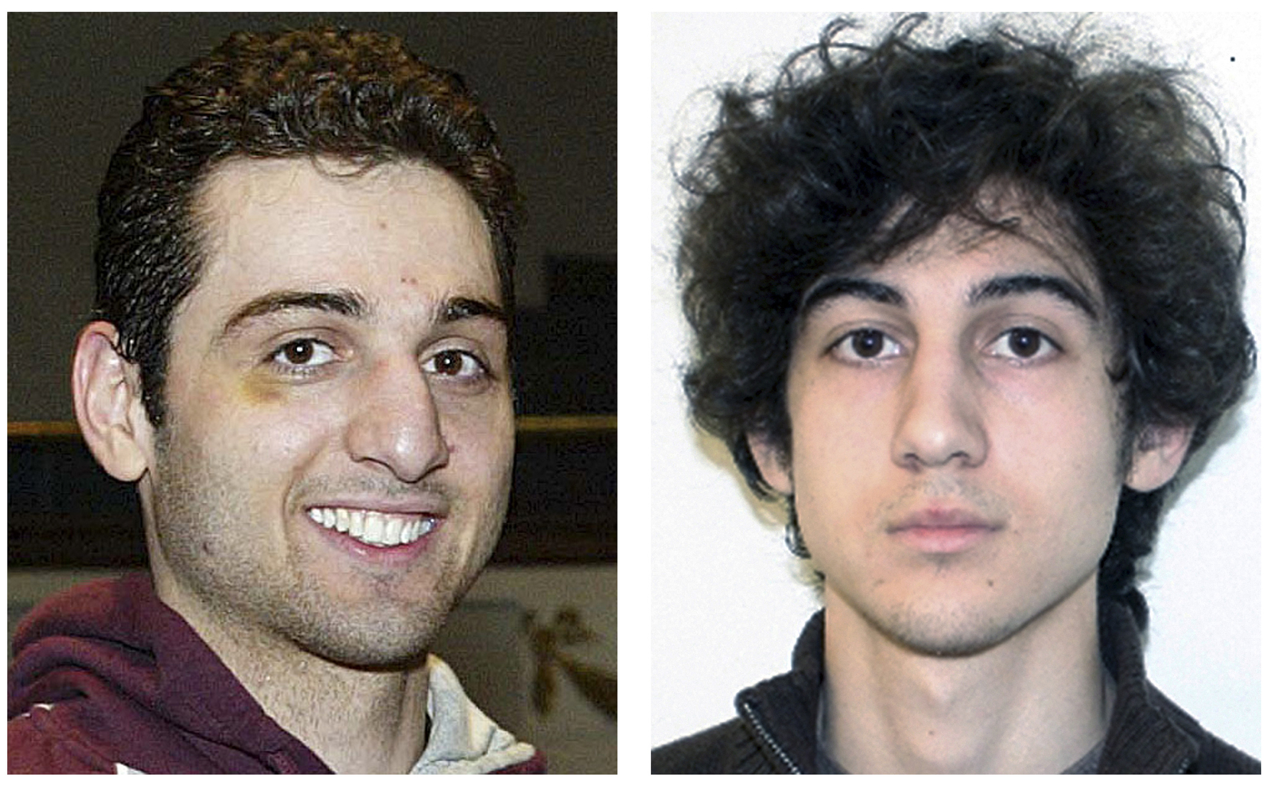 PHOTO: Tamerlan, left, and Dzhokhar Tsarnaev, brothers who planted bombs at the finish line of the Boston Marathon on April 15, 2013.  