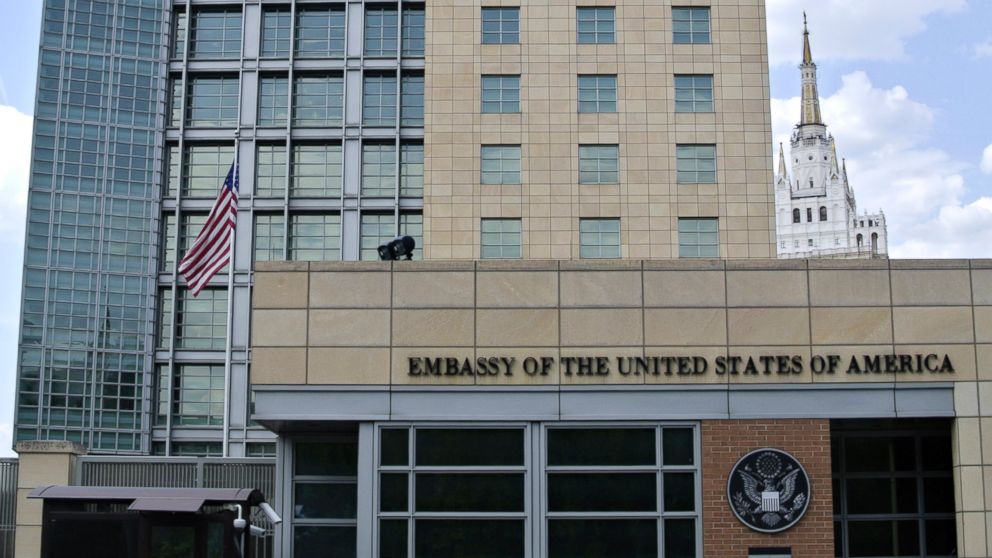 PHOTO: A view of the main building of the U.S. Embassy in downtown Moscow, Russia, is seen in this, May 14, 2013, file photo.