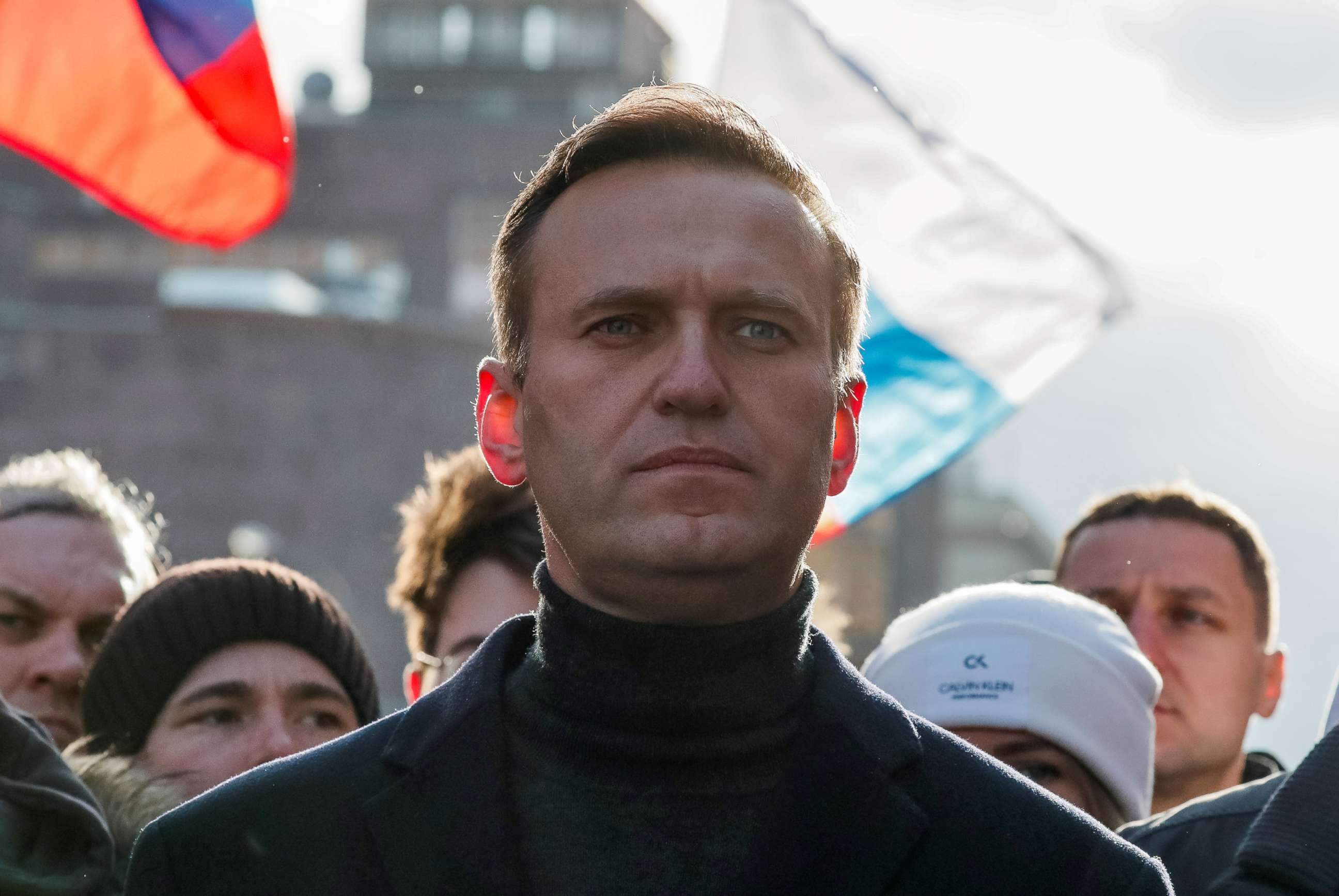 FILE PHOTO: Russian opposition politician Alexei Navalny takes part in a rally to mark the 5th anniversary of opposition politician Boris Nemtsov's murder and to protest against proposed amendments to the country's constitution.