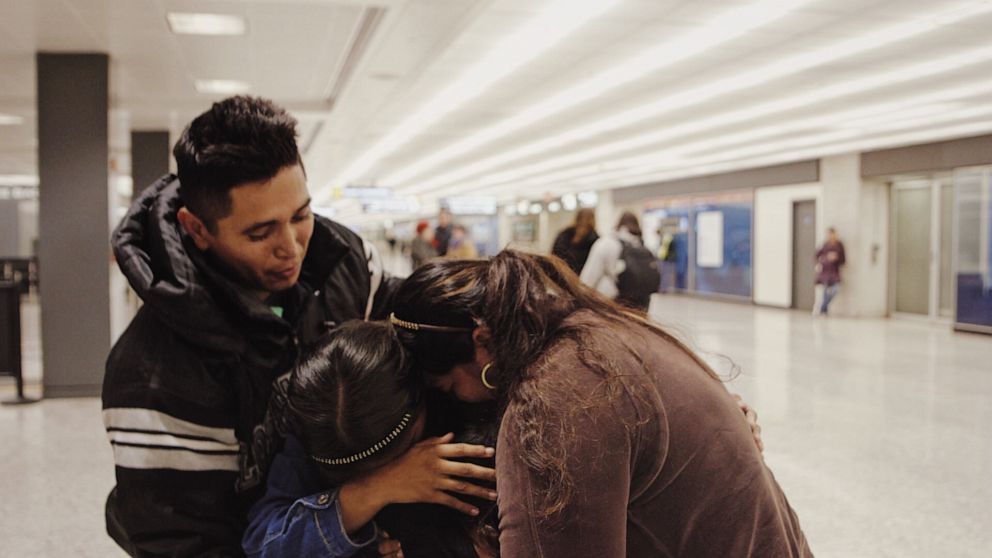 After being separated from each other since last spring, 6-year-old Ariel and his dad Jesus were finally reunited.