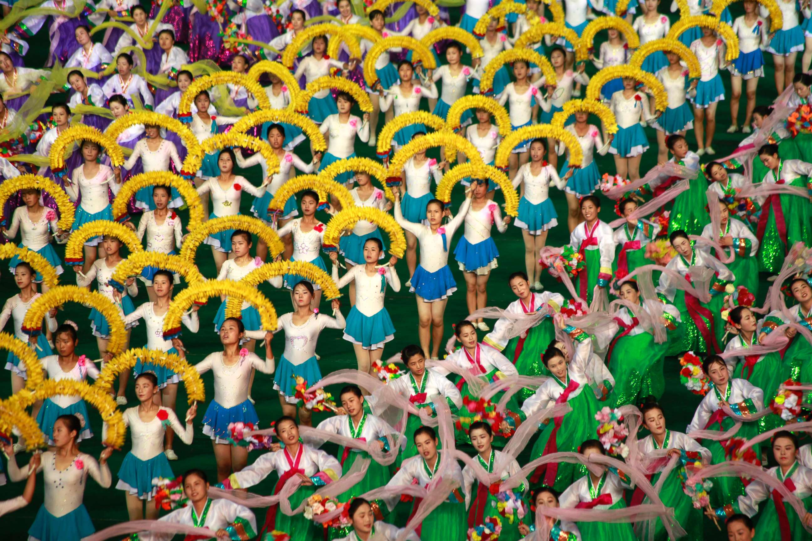 PHOTO: Performers participate in the Arirang Mass Games, in Pyongyang, North Korea, Nov. 14, 2012.