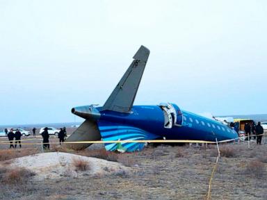 Crashed Azerbaijan plane damaged by fire from Russia, Azerbaijani president says