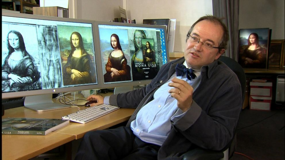 PHOTO: Pascal Cotte, a French scientist, claims he has found a hidden portrait underneath the Mona Lisa. 