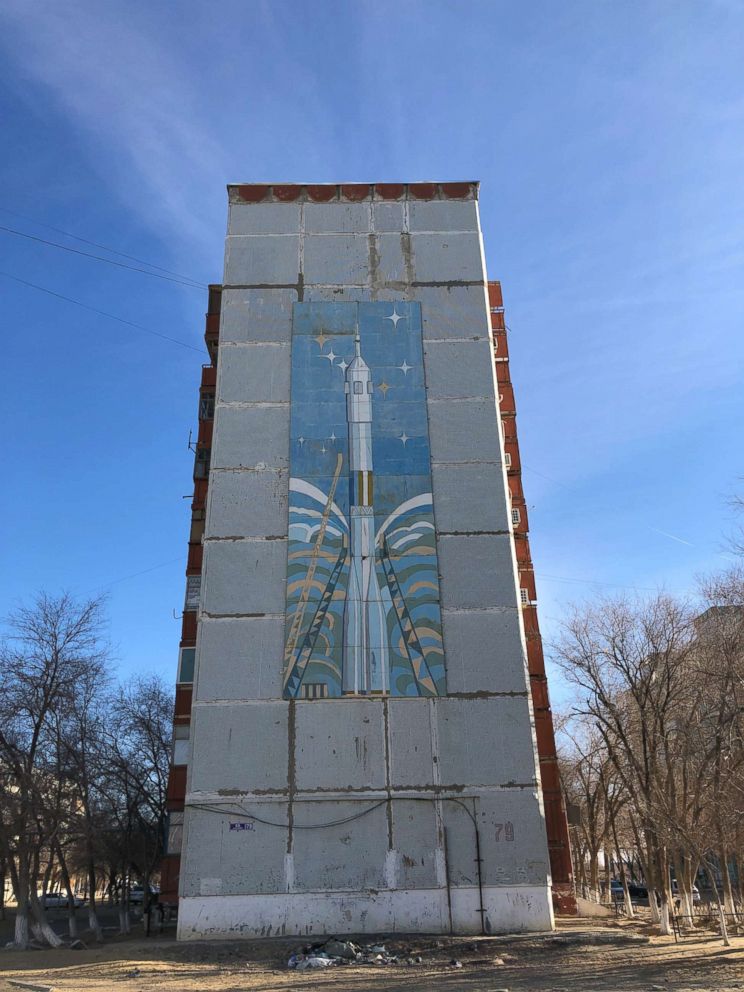 PHOTO: A building in Baikonur, Kazakhstan, Dec. 2018.