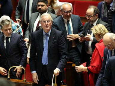 French lawmakers vote to oust PM in first successful no-confidence vote since 1962