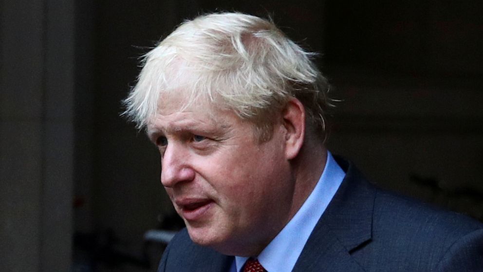 FILE PHOTO: Britain's Prime Minister Boris Johnson leaves after a cabinet meeting, in London, Britain, September 22, 2020. 