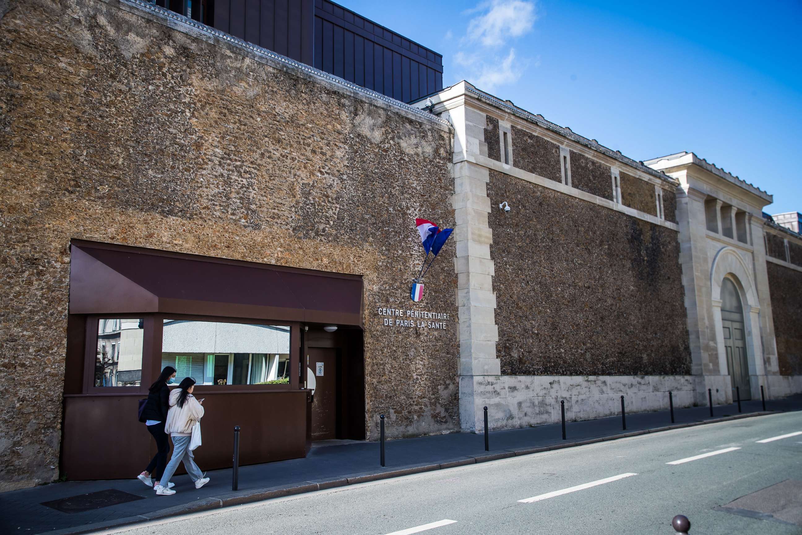 PHOTO: An exterior view of the 'Prison de la Sante', a penitentiary center where Jean-Luc Brunel was found dead in his cell, in Paris, Feb. 19, 2022.