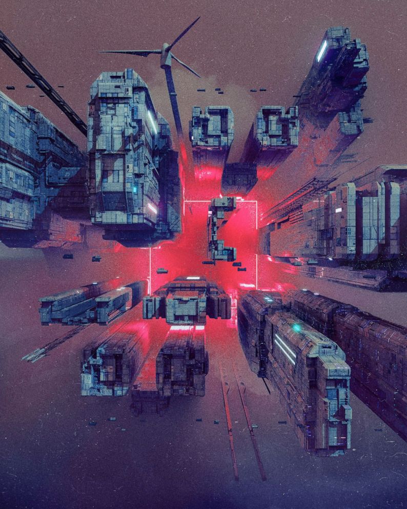 PHOTO: FILE PHOTO: A detail shot from a collage "EVERYDAYS: THE FIRST 5000 DAYS", by a digital artist BEEPLE, that is on auction at Christie's, unknown location, in this undated handout obtained by Reuters. 